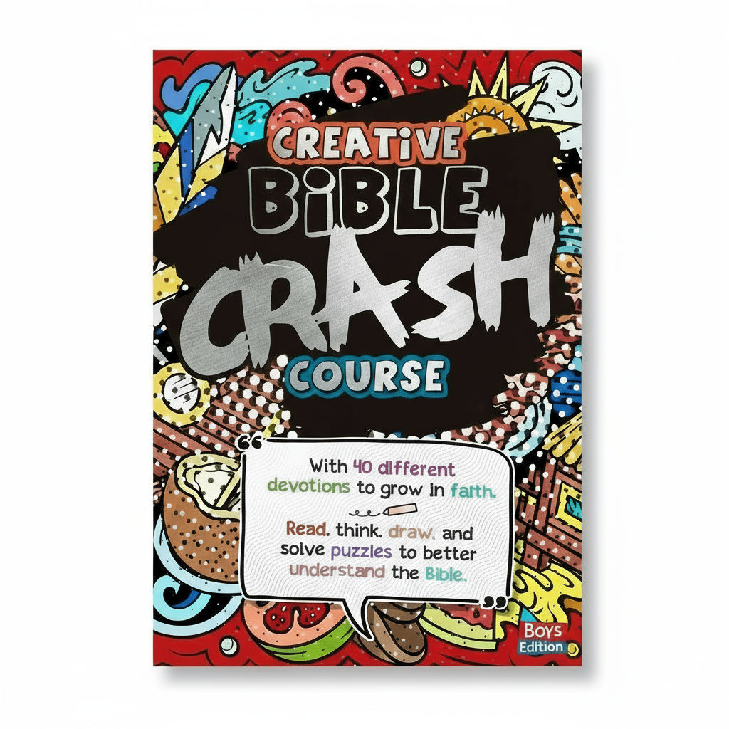 Creative Bible Crash Course Boys Edition: With 40 Different Devotions to Grow in Faith HC