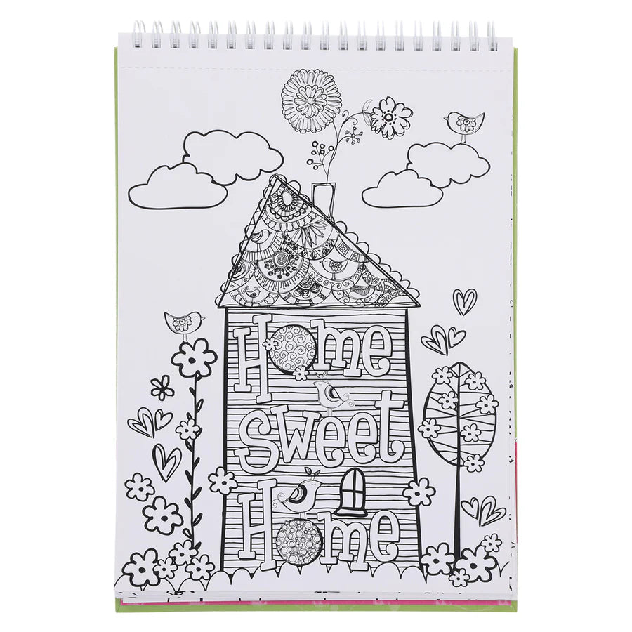 Inspirational Coloring Book For Girls (Wirebound)