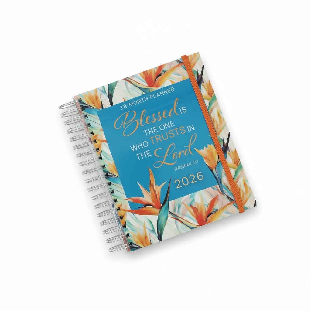 2026 Diary - 18-Month Planner for Women - Blessed Is the One - Wirebound