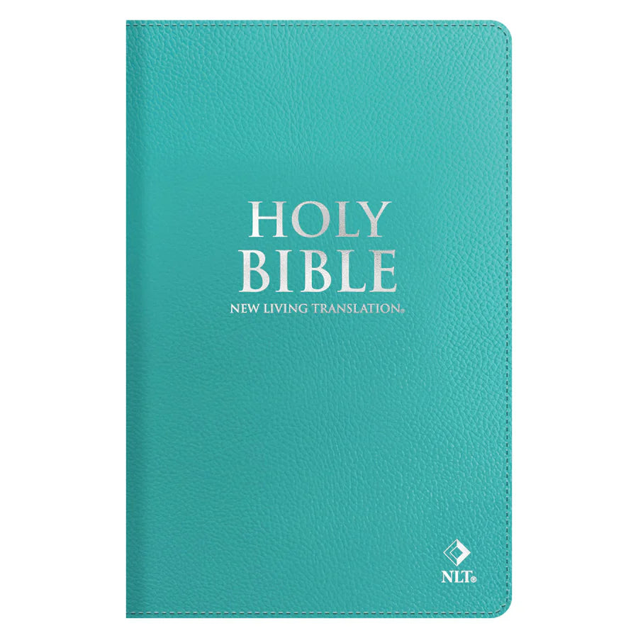 NLT Aquamarine Genuine Leather Flexcover Standard Bible