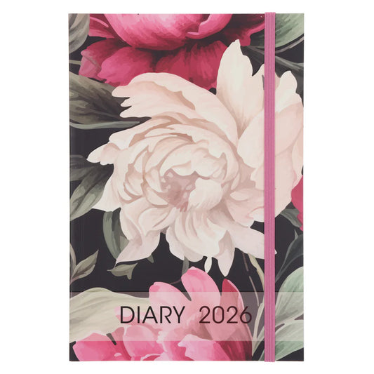 2026 A5 Diary - Daily Planner - Floral - Paperback