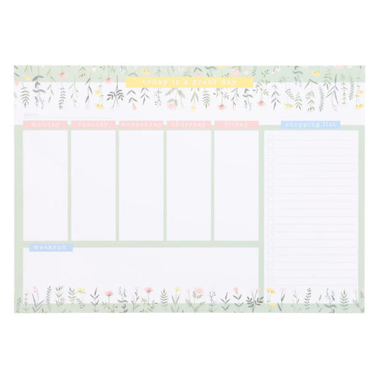 A4 Weekly Desk Planner - Today Is a Great Day