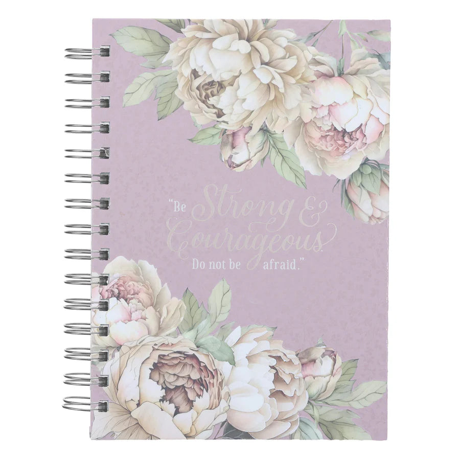 Be Strong and Courageous, Do not be Afraid Hardcover Wirebound Journal