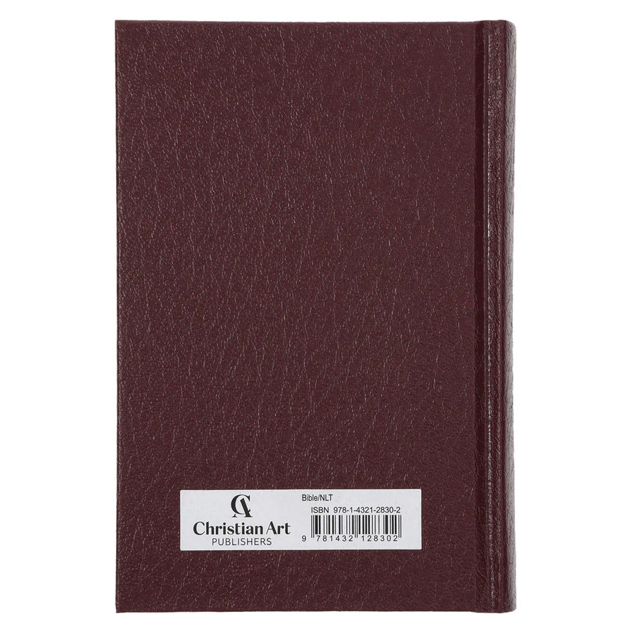 NLT Compact Bible Burgundy Hardcover