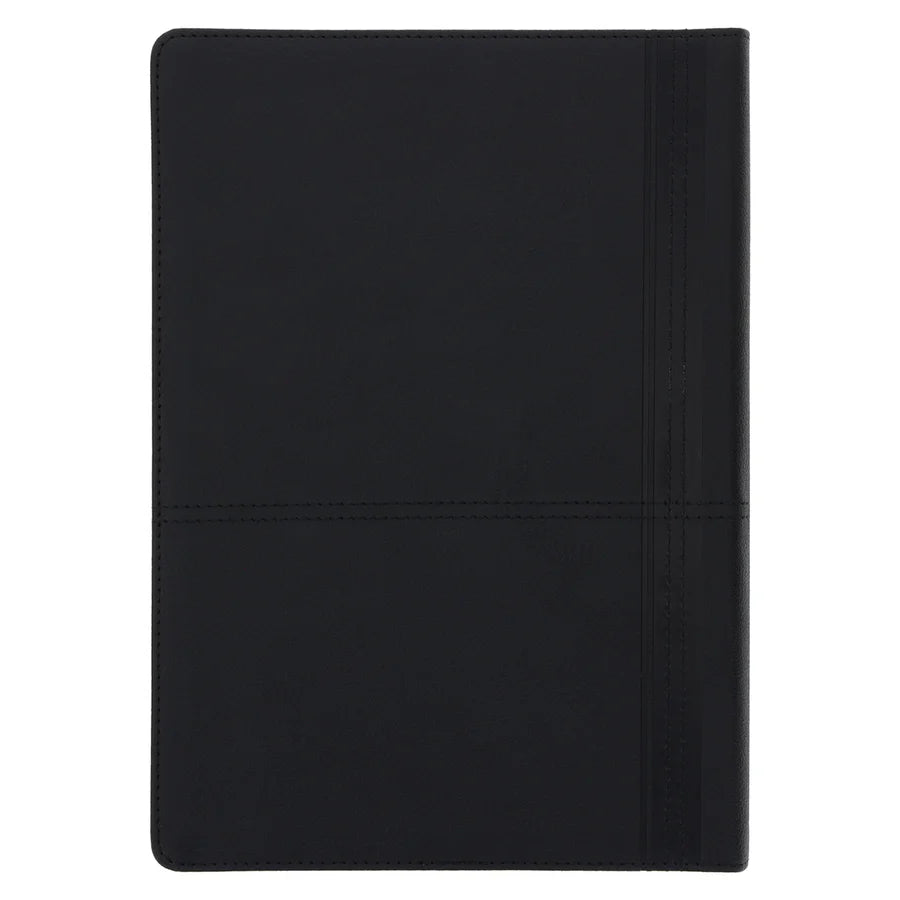 NLT Black Faux Leather Spiritual Growth Bible