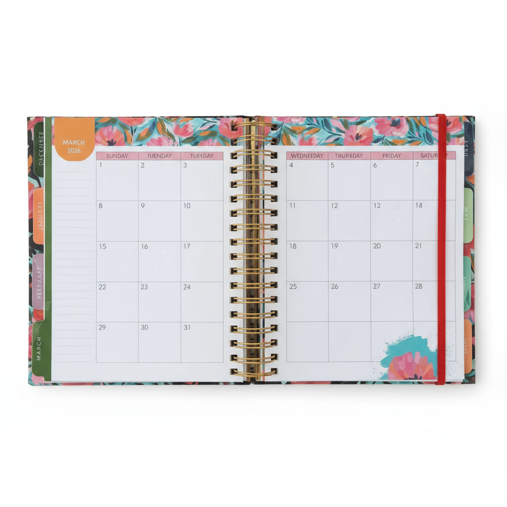 2026 Diary - 18-Month Planner for Women - Make Things Happen - Wirebound