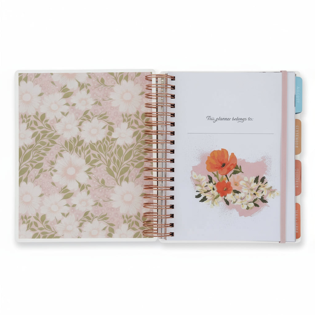 2026 Diary - 18-Month Planner for Women - Thankful Grateful Blessed - Wirebound