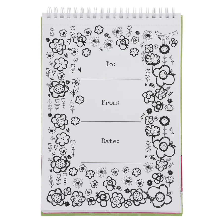 Inspirational Coloring Book For Girls (Wirebound)