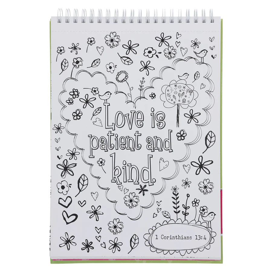 Inspirational Coloring Book For Girls (Wirebound)