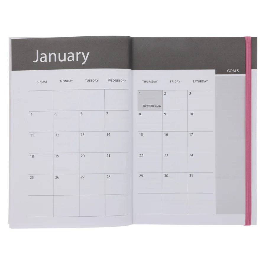 2026 A5 Diary - Daily Planner - Floral - Paperback