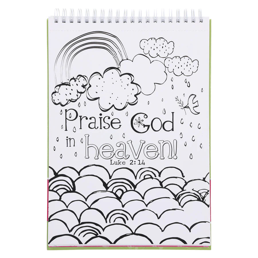 Inspirational Coloring Book For Girls (Wirebound)