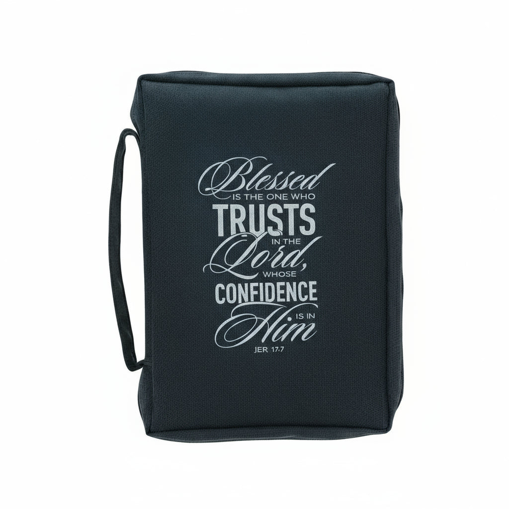Blessed Is the One Who Trusts in the Lord Whose Confidence Is in Him Polyester Bible Bag