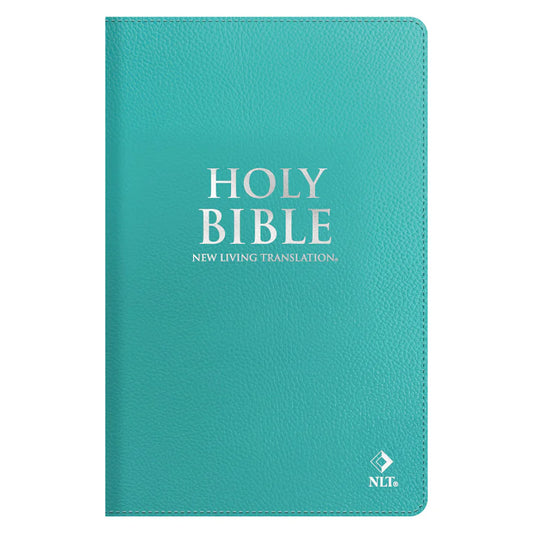 NLT Aquamarine Genuine Leather Flexcover Standard Bible