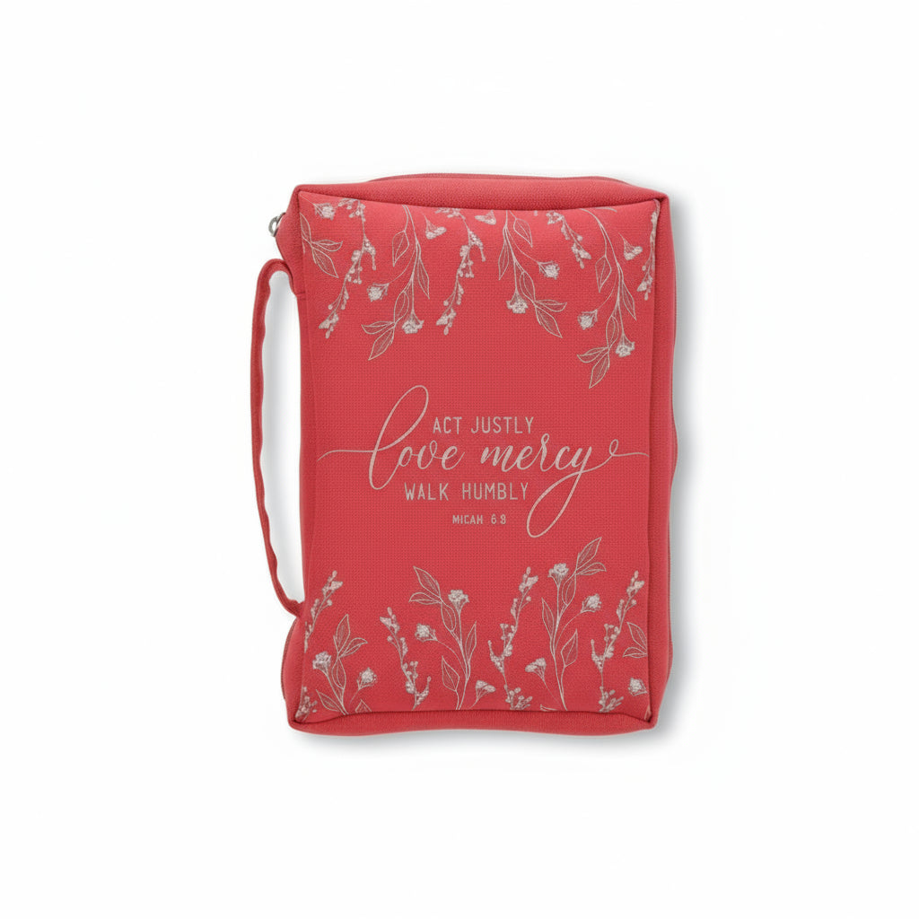 Act Justly, Love Mercy, Walk Humbly Polyester Bible Bag