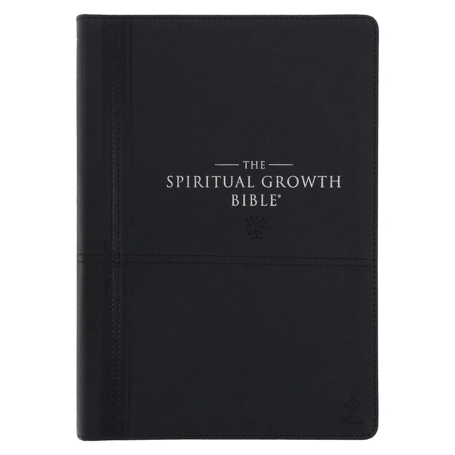 NLT Black Faux Leather Spiritual Growth Bible