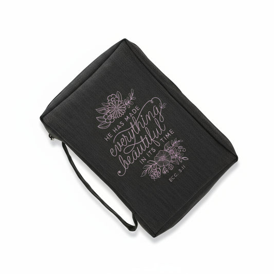 He Has Made Everything Beautiful in Its Time Polyester Bible Bag