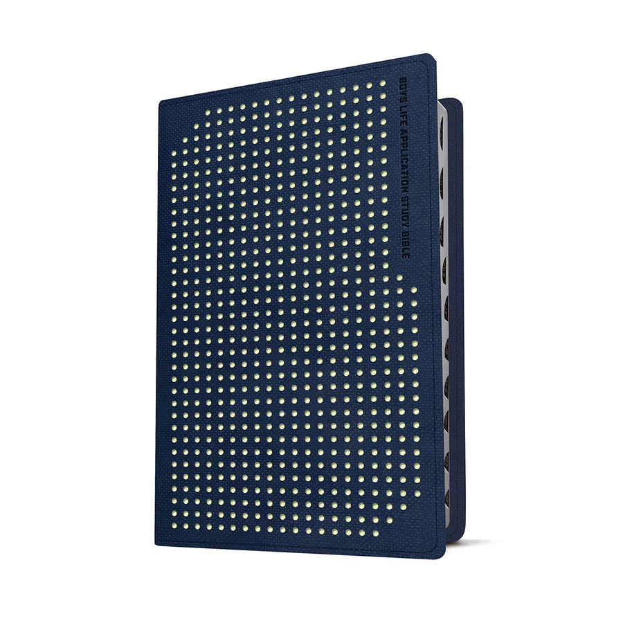 NLT Boys Life Application Study Bible, Indexed, TuTone, Blue / Neon / Glow (Imitation Leather)