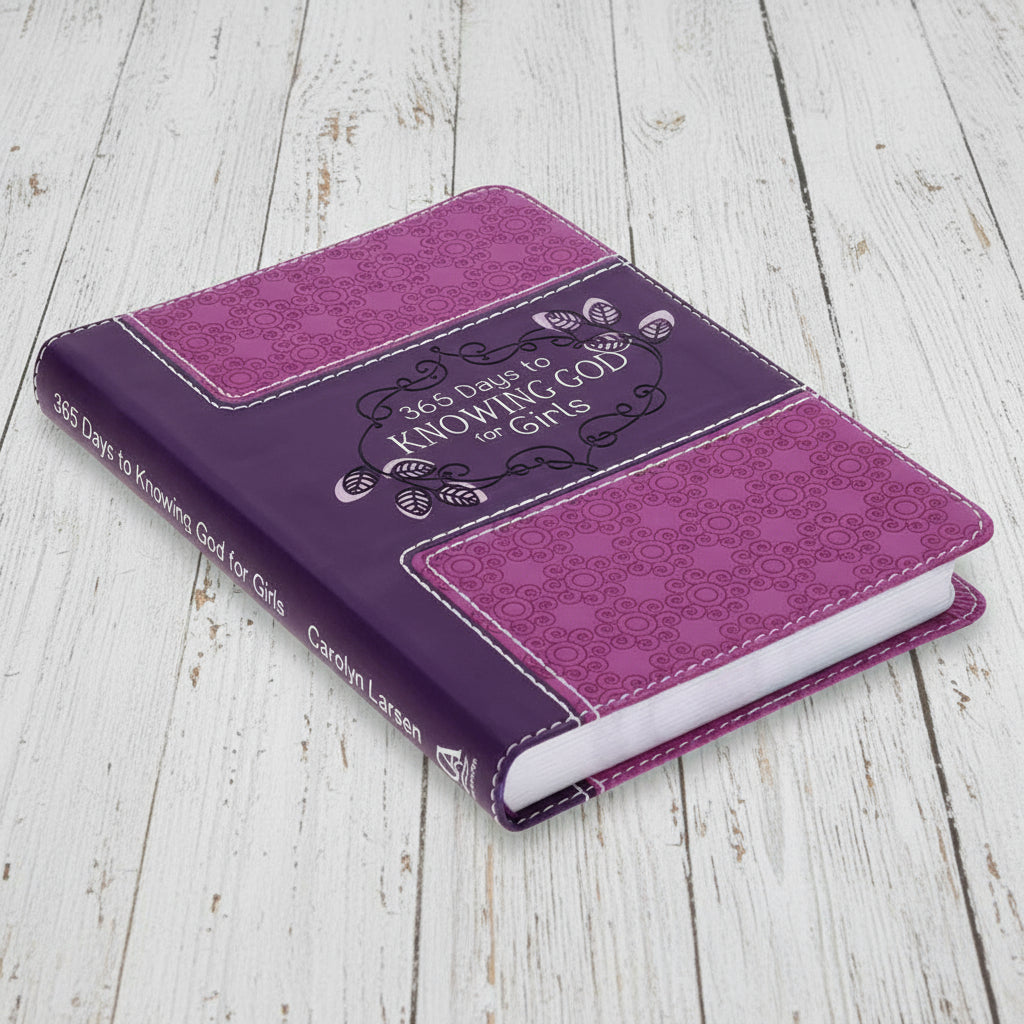 365 Days To Knowing God For Girls Faux Leather