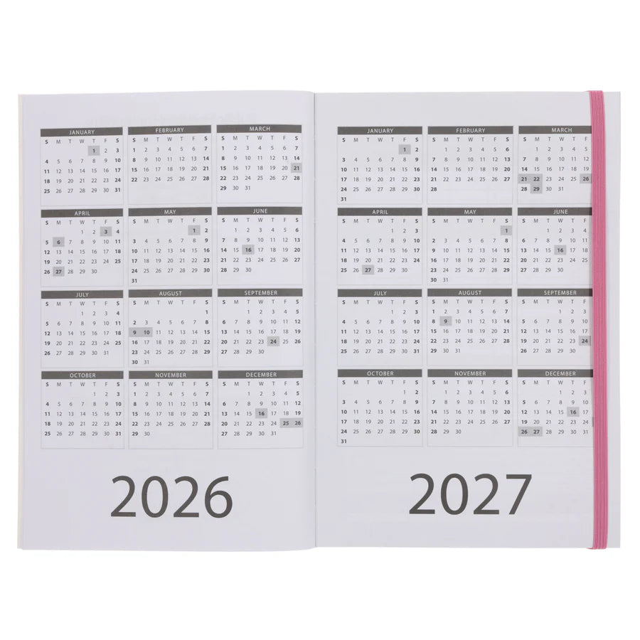 2026 A5 Diary - Daily Planner - Floral - Paperback