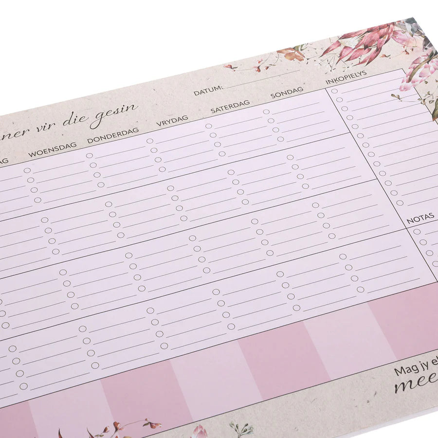 A3 Weekly Desk Planner - Mag Jy Elke Dag Genade Ontvang, Meer As Genoeg Afrikaans