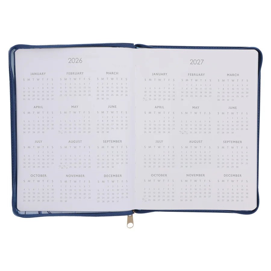 2026 Diary - 18-Month Planner for Women - I Know the Plans - Faux Leather with Zip